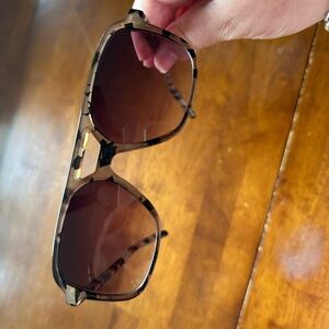 Aerie Brown Patterned Sunglasses